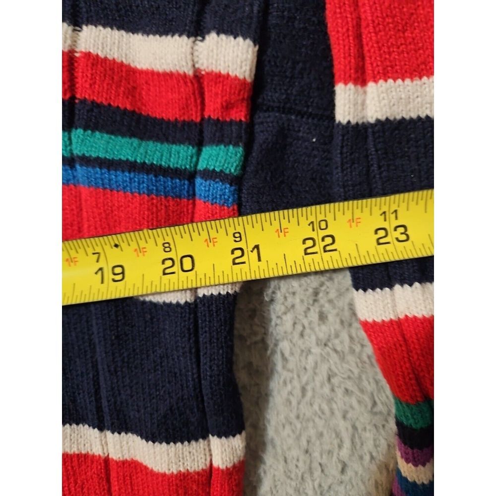 Cape‎ Isle Knitters Men's Large Sweater Vintage Color Block Large Chunky 90s - Picture 6 of 7